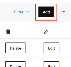 Add button for creating a new DNS record in GoDaddy