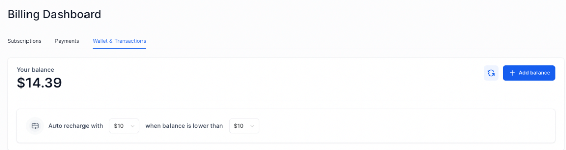 Wallet configurator