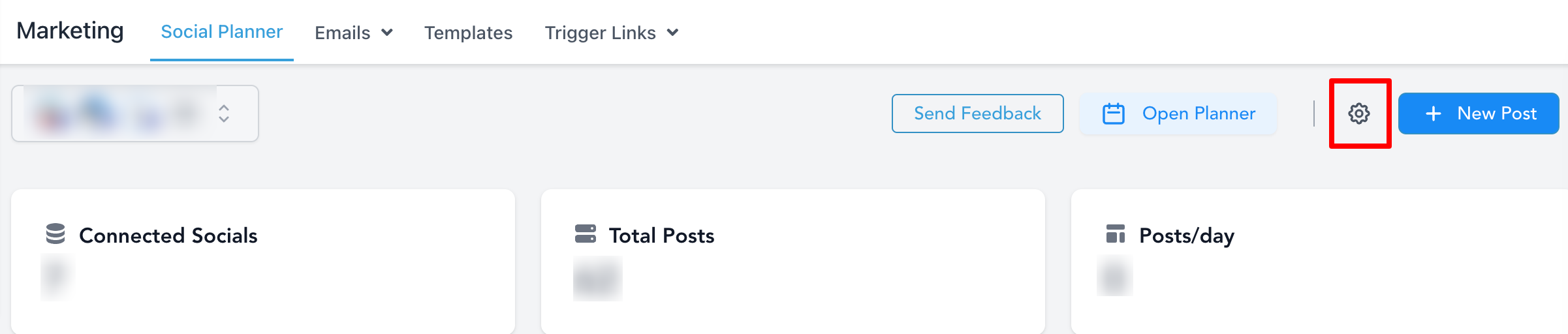 Social Planner reconnect expired token notification — example 1