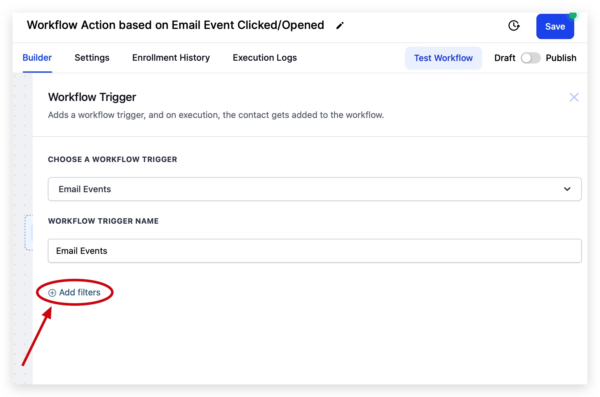 Click Add Filters