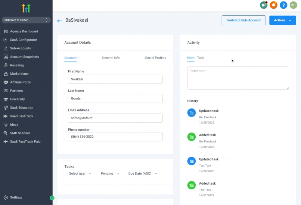 Enable Re-verification for 90 days on a sub-account
