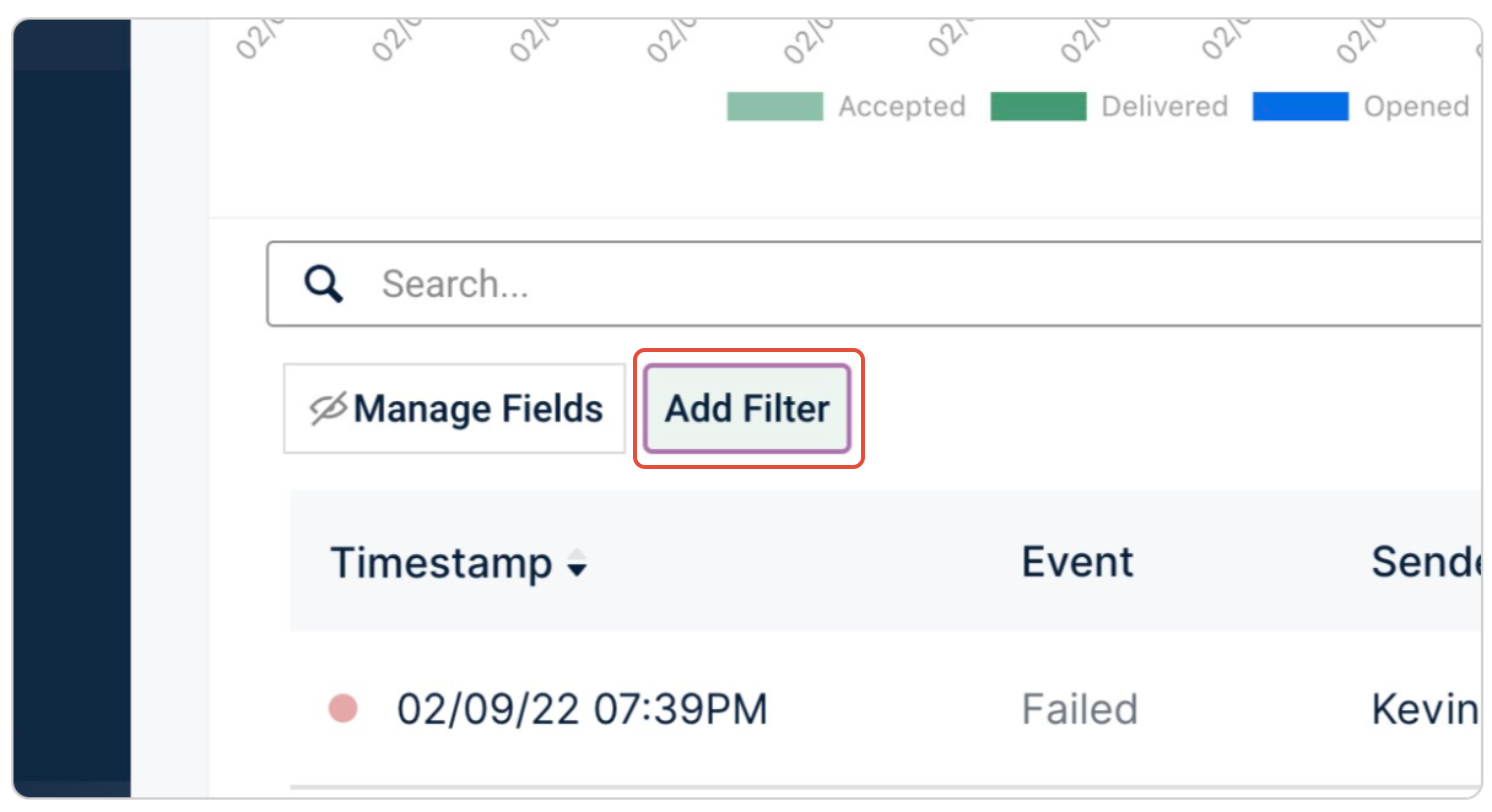 Add Filter button